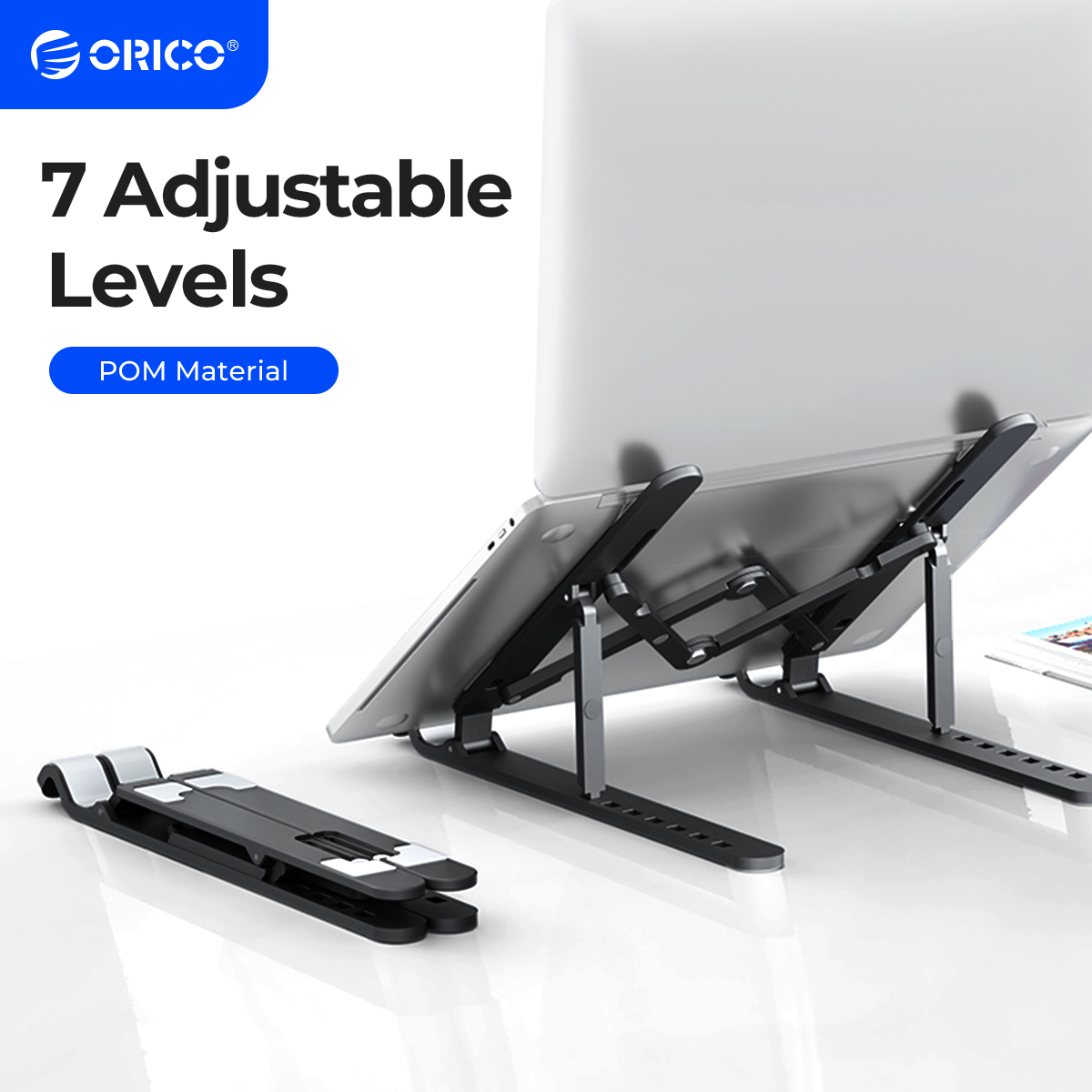 Orico taşınabilir dizüstü bilgisayar standı yükseltici katlanabilir ayarlanabilir dizüstü bilgisayar sahibi dikey bilgisayar standı masası Macbook tabletleri için 7 açılar